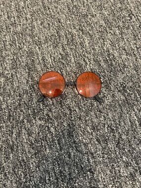 Round Red- Orange Lens Sunglasses * free with bundle purchase *